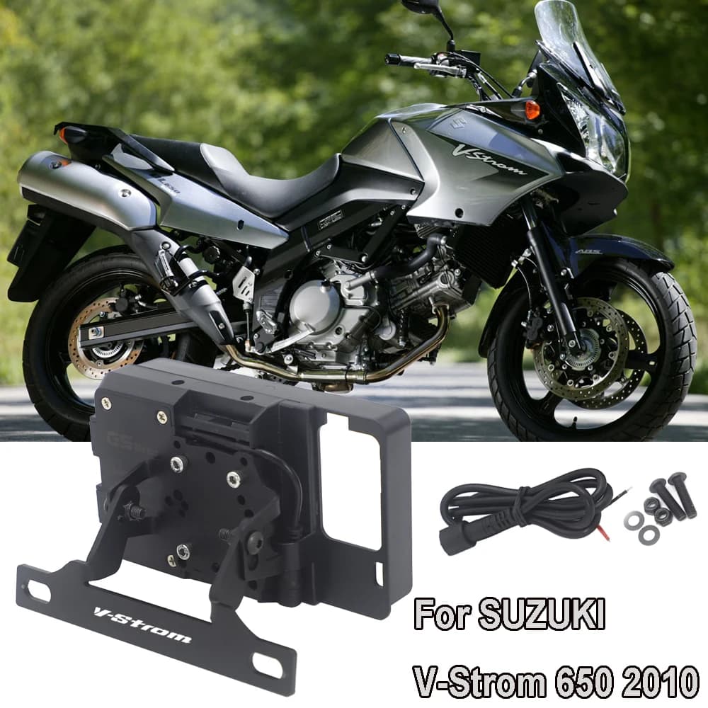 For Suzuki V-Strom 650 Vstrom 650 Vstrom650 Windshield Mounting bracket GPS Smartphone Support Navigation bracket 2011 2010 2009 2008