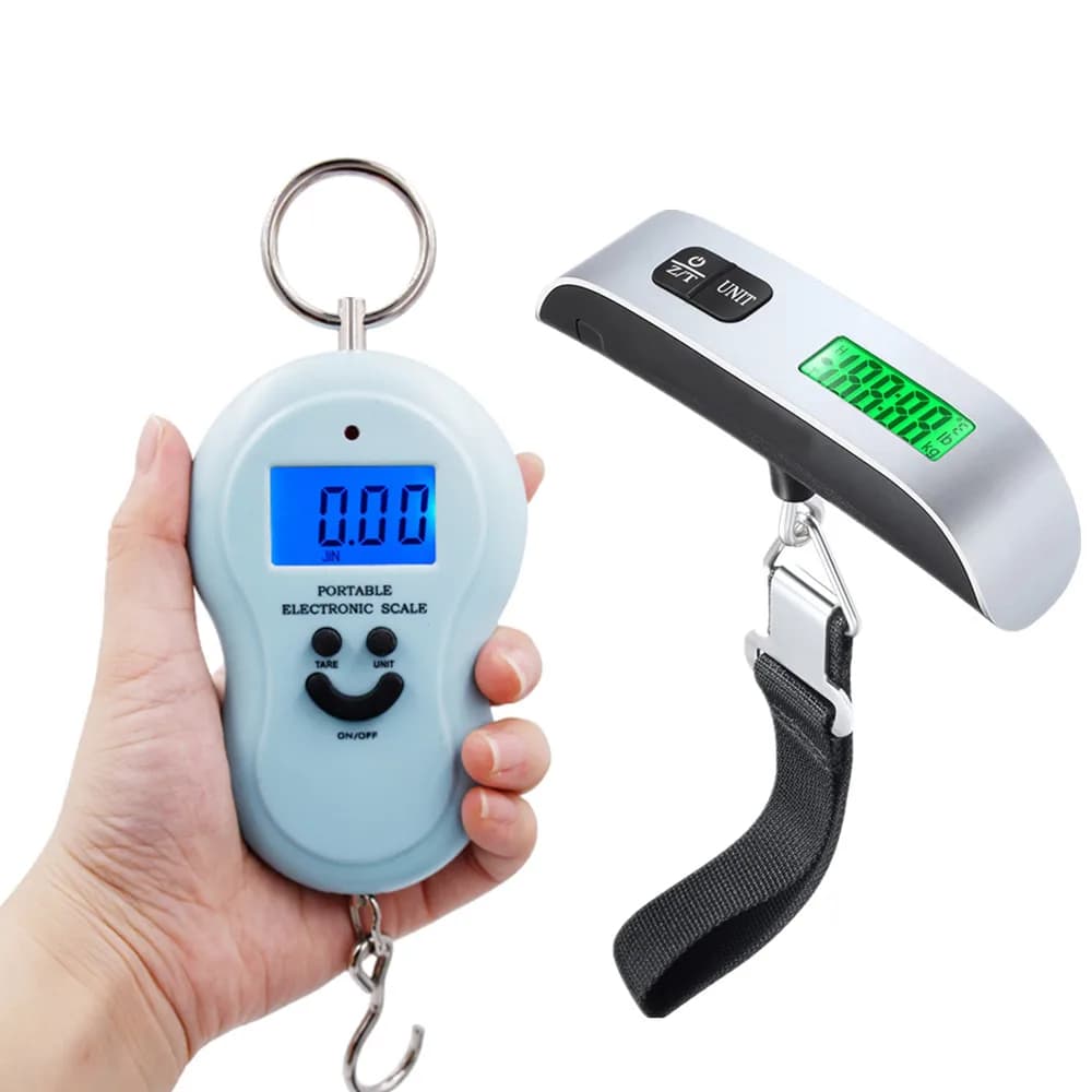 Bilancia per bagagli digitale da 50 kg/110 libbre 40 kg * 10 g Bilancia sospesa con retroilluminazione Valigia portatile elettronica da viaggio pesa bilance sospese