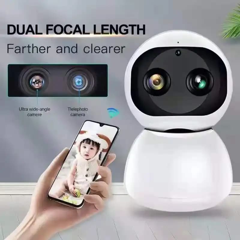 2MP 1080P Yoosee/Carecam APP Dual Lens 8X Zoom Wireless PTZ IP Dome Camera AI Rilevazione umanoide Sicurezza domestica CCTV Baby Monitor