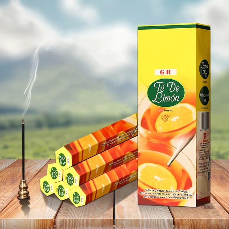 India Incenso LemonTea Bastone di incenso Originale importato Aromaterapia Incenso Odori di yoga Profumo profumato per la meditazione domestica