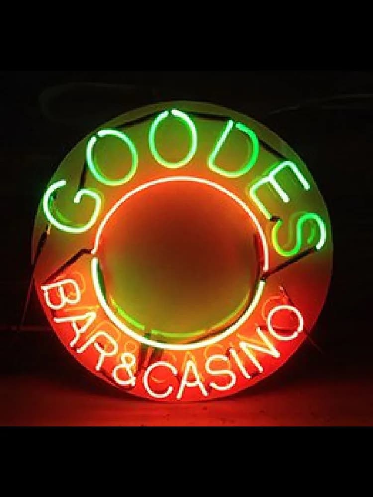 Insegna al neon Goode Bar casin insegna al neon Birra Bar Decor Pub Insegna al neon realizzata a mano per finestra dell'hotel noun design personalizzato Insegna iconica Art
