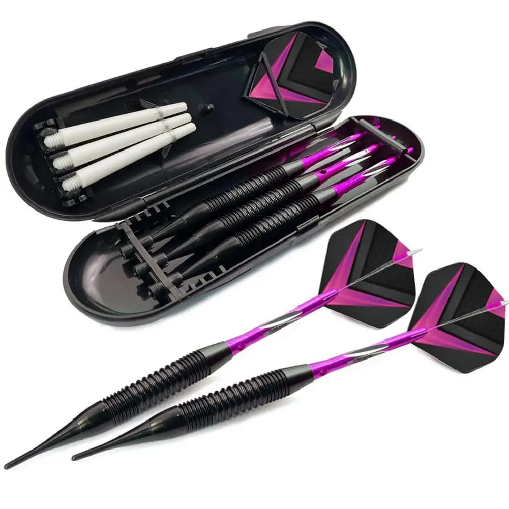 Set di freccette con punta morbida da 3 pezzi freccette morbide e sicure per freccette elettroniche Set di freccette con punta in plastica per interni professionali per giochi di freccette