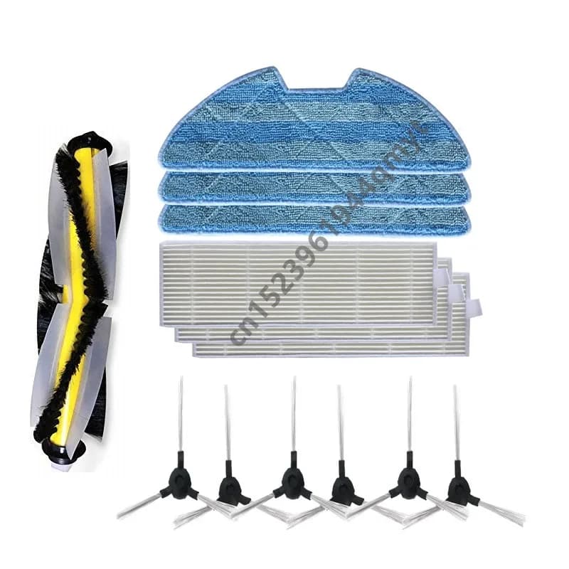 Aspirapolvere Rullo Principale Spazzola Laterale Filtro Hepa Panni Mop Stracci per Eziclean ONE Aqua 210 Robot Aspirapolvere Bruhes Mop di Pulizia