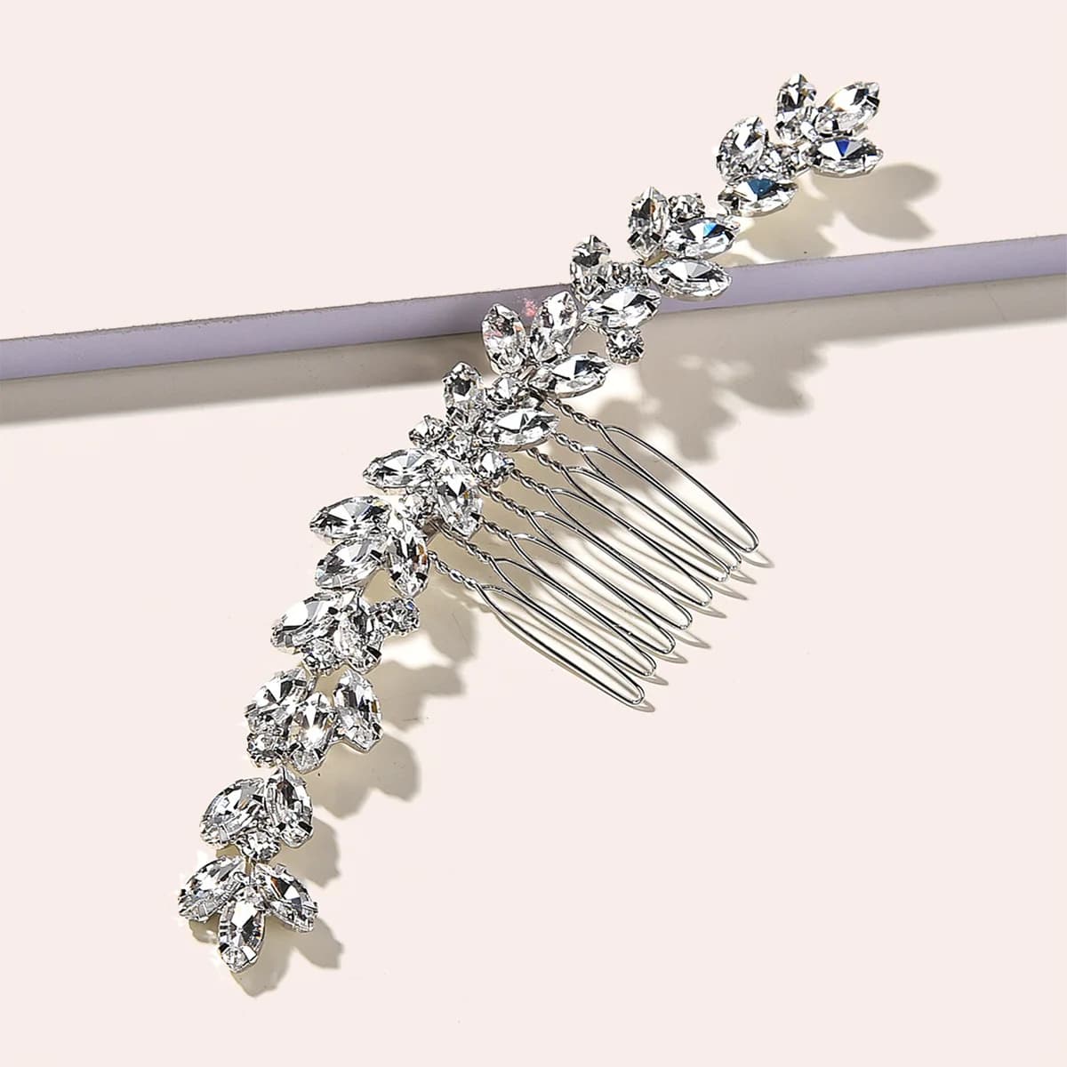Semplici pettini per capelli accessori per capelli per le donne sposa strass forcine clip da sposa copricapo da sposa tocados para cabello novia