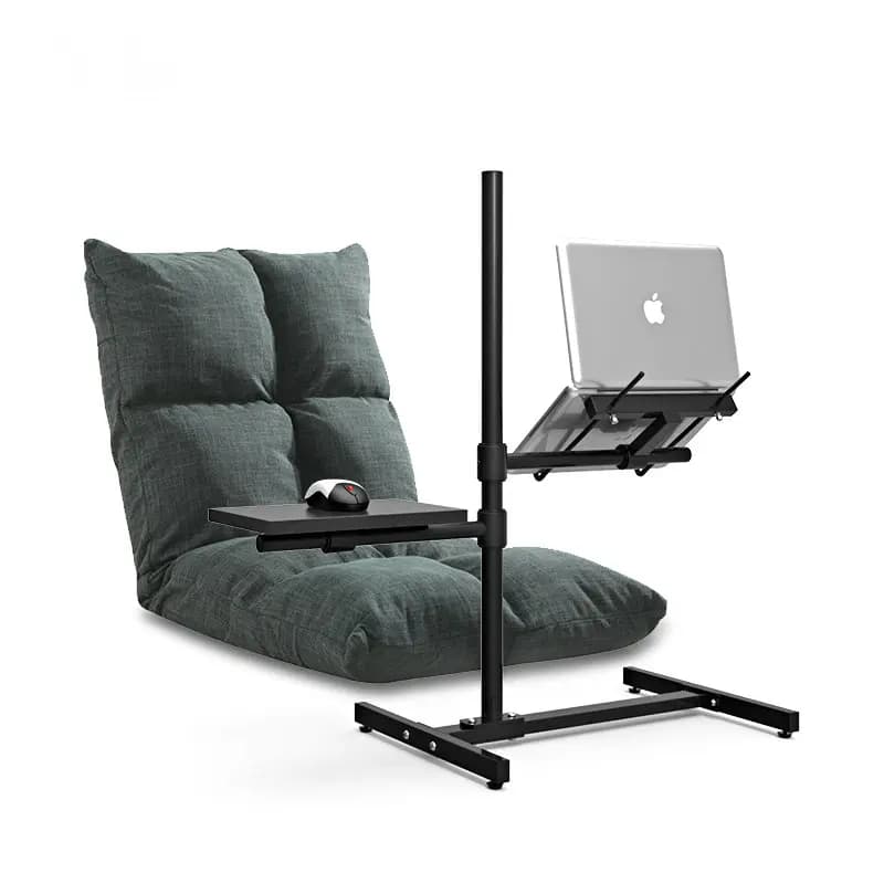 Supporto da pavimento per laptop, tavolo regolabile in altezza per divano letto, compatibile con notebook da 13''~17''