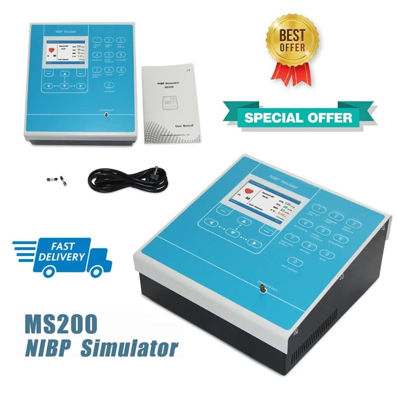 MS200 new NIBP simulator, blood pressure simulation, heart rate measurement / NIBP simulator BP patient blood pressure