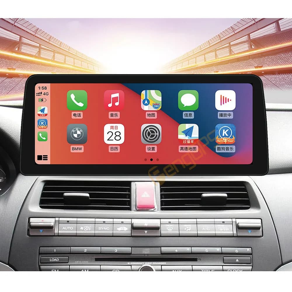 12.3 inch Car Radio Android 13 For Honda Accord 2006-2012 Multimedia Player Carplay Auto Stereo Video GPS Navi Host BT
