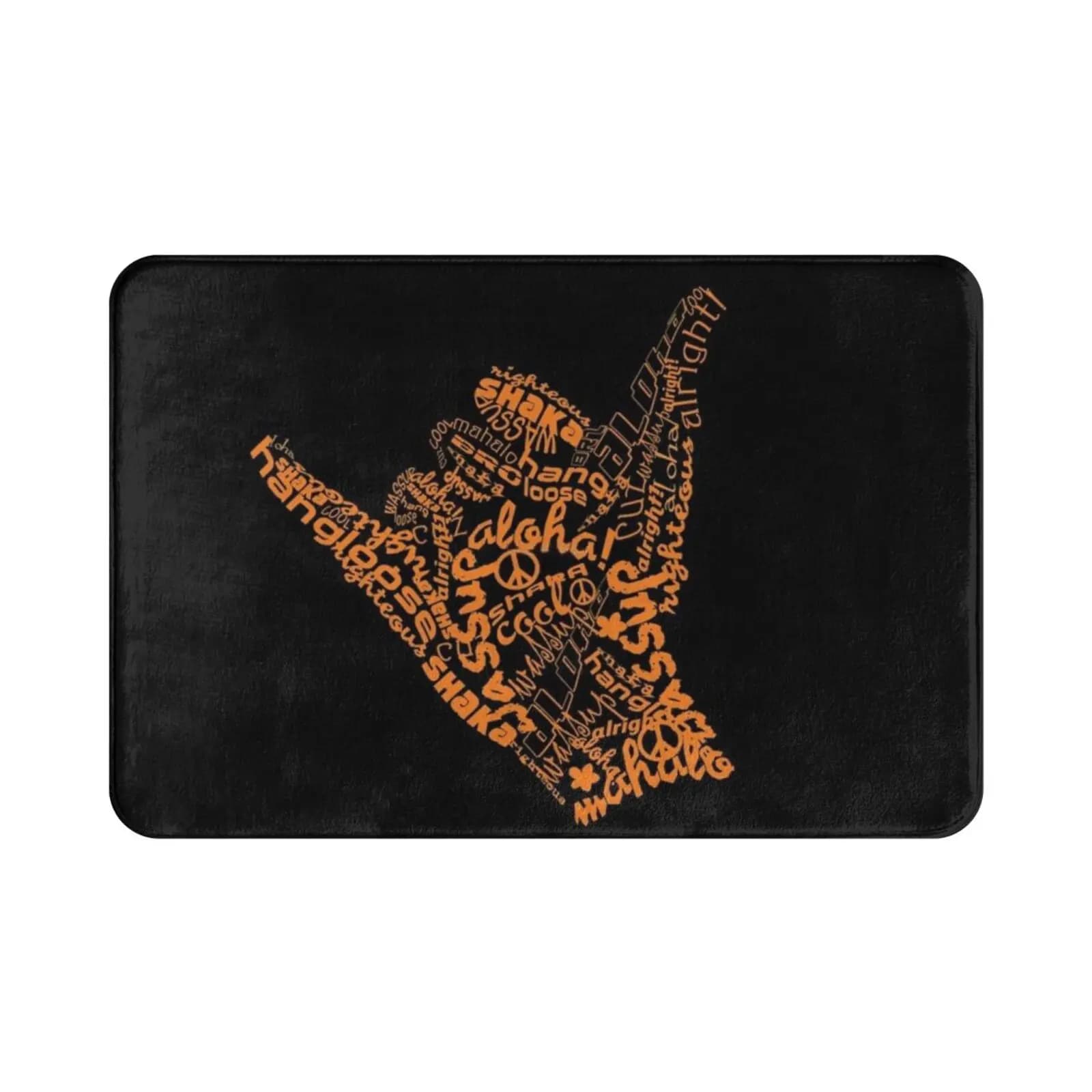 Shaka Sign Hang Loose Carpet Mat Rug Cushion Soft Non-Slip Hang Loose Surf Surfing Shaka Shaka Sign
