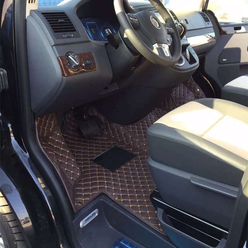 Good quality rugs! Custom special car floor mats for Volkswagen Transporter T6 T5 2022-2003 2 3 seats durable waterproof carpets