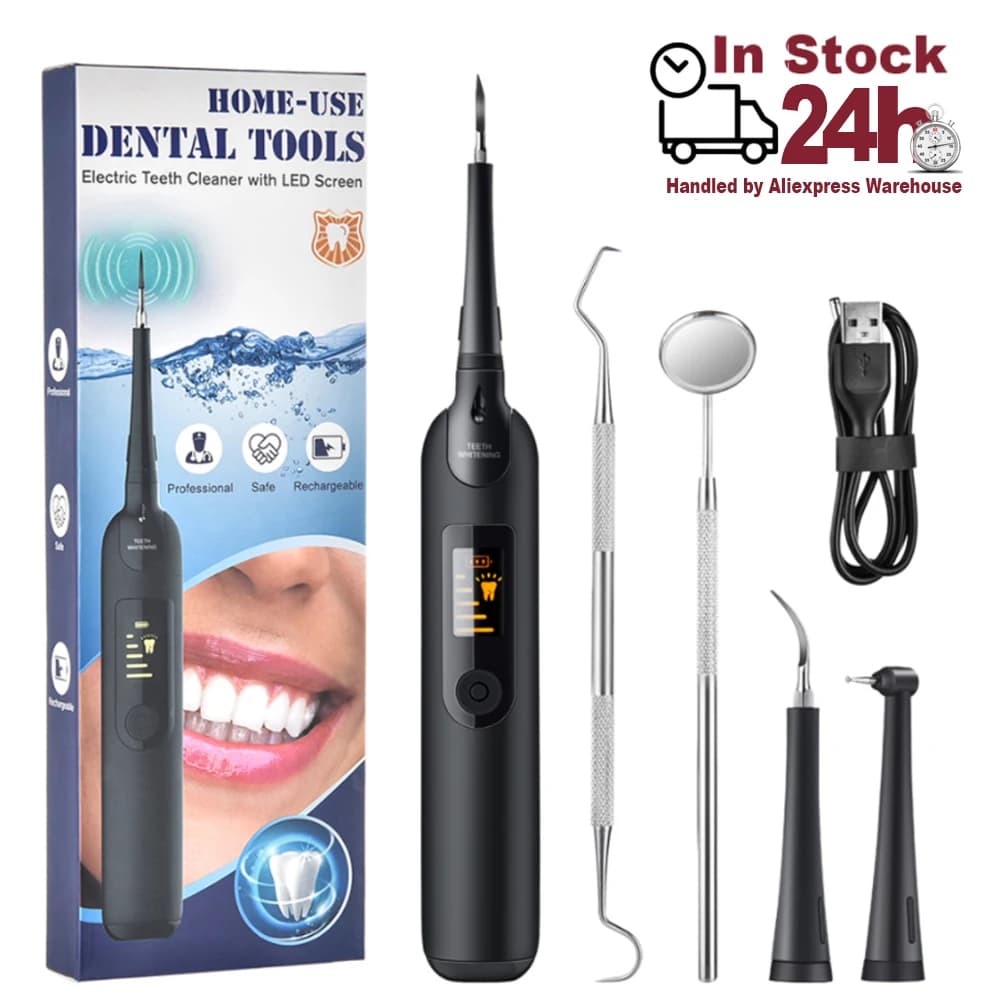 Electric Sonic Dental whitener Scaler teeth whitening kit tartaro tools for removal of cleansing tartar stain for oral hygiene teeth
