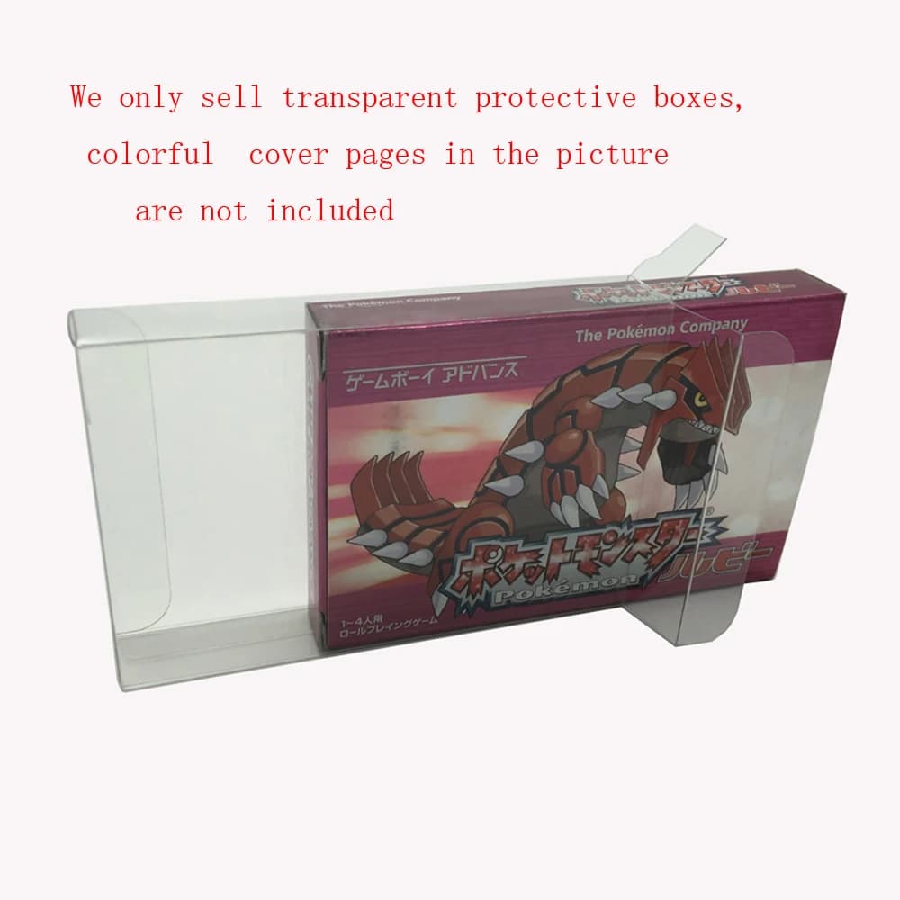 Clear Box Trasparente per Gba Giappone Versione Jp Gioco di Carte Scatola di Colore di Plastica Pet Protezione di Immagazzinaggio di Raccolta Scatola di Protezione