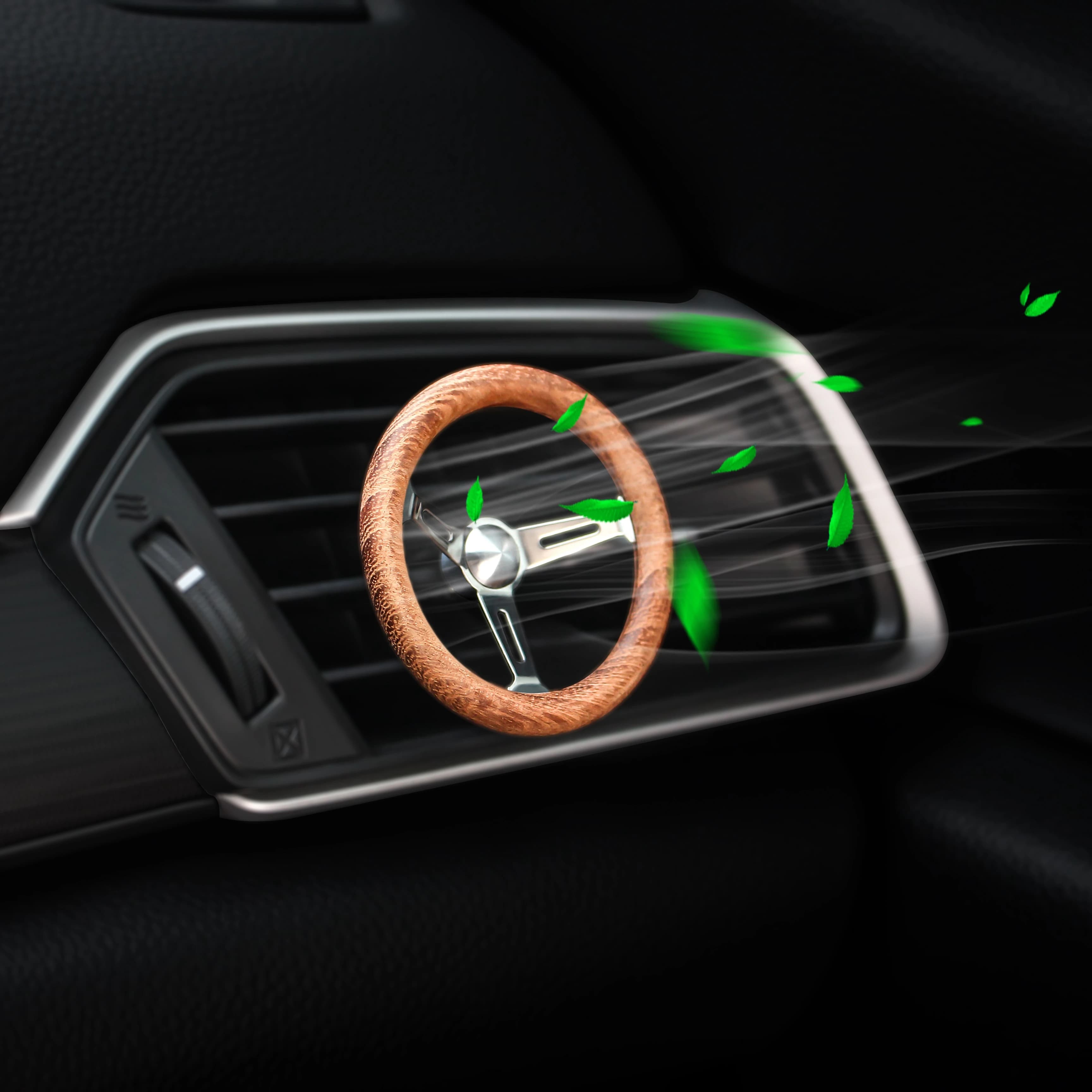 RETRO Profumo Auto Deodorante Profumatore Auto Diffusore di Legno D'epoca Volante Vent Uscita Nessun Odore Decorazione di Intern