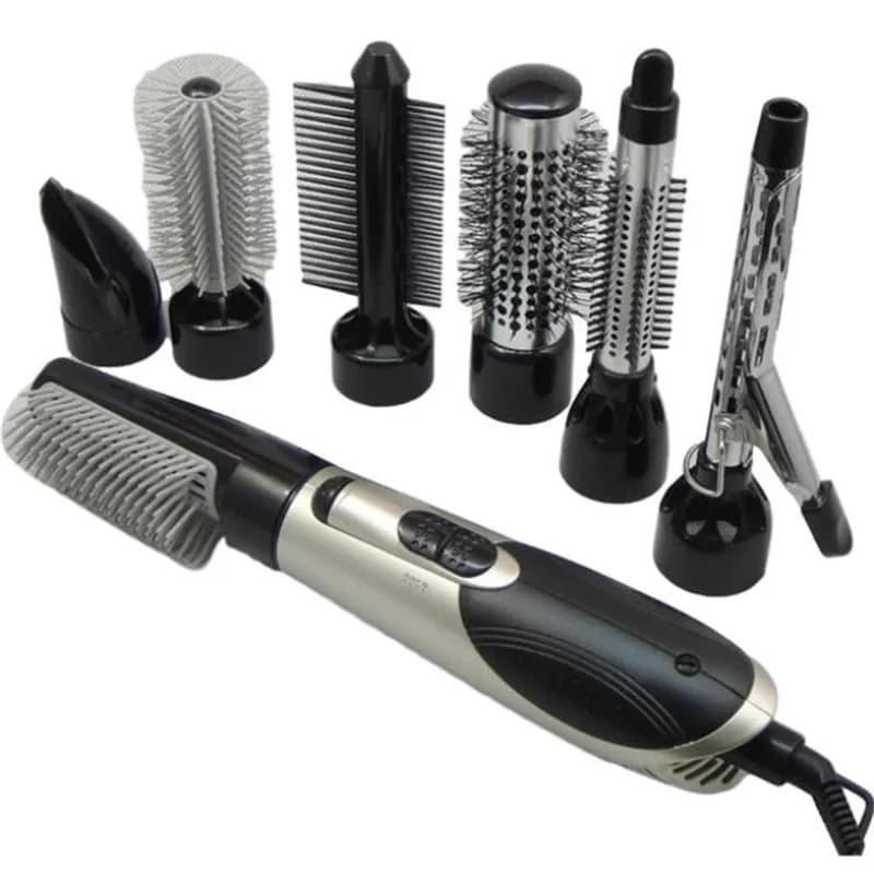 Electric ion hot air brush blowing hair dryer Big Wave hair dryer curler Styling brush hair salon 7 in 1