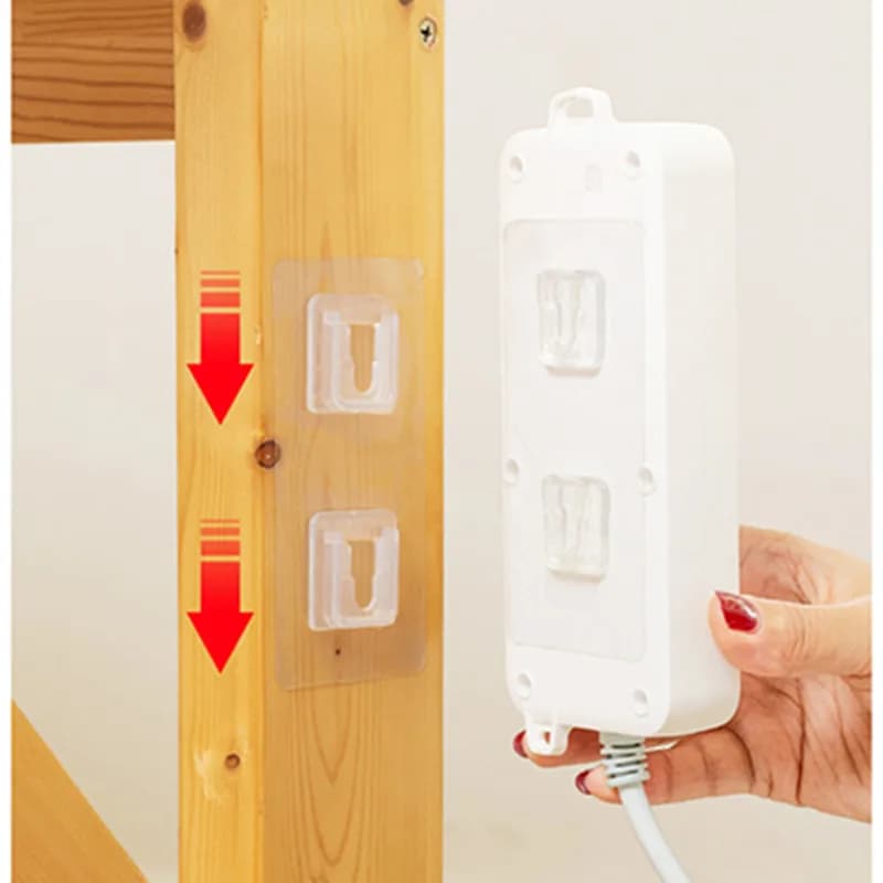 5-10 paia ganci da parete adesivo bifacciale gancio forte trasparente ventosa ventosa portaoggetti per cucina bagno