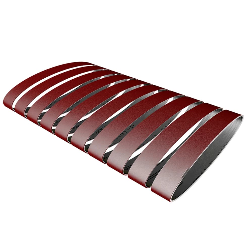 10 pezzi 25x330mm/15x330mm nastri abrasivi abrasivi per smerigliatrice angolare 60-1000 grana rettifica e lucidatura sostituzione