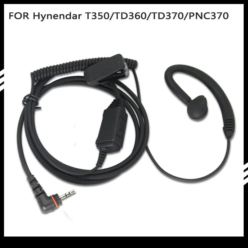 Cuffie intrauricolari G per Hytera D350, PD350, PD360, PD370, TD350, TD360, TD370 auricolare walkie talkie, auricolari PTT, auricolare