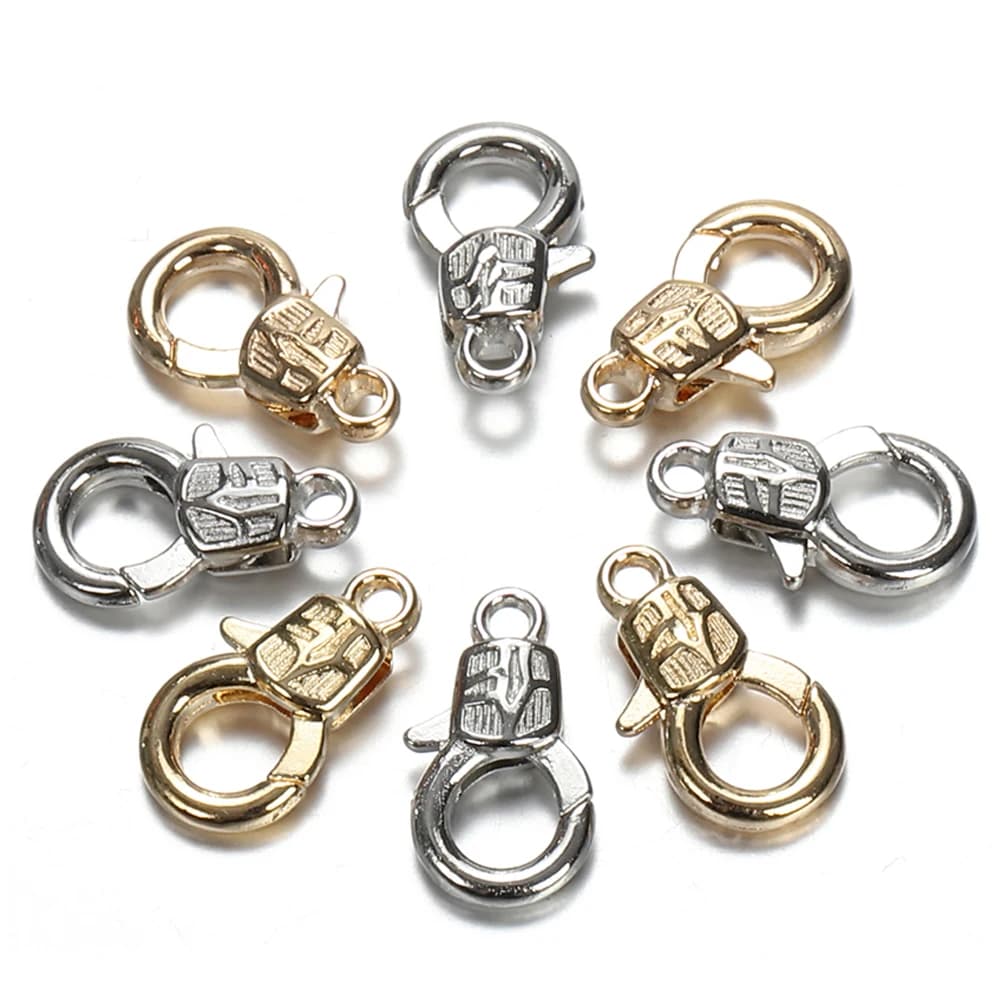 30pcs 16 millimetri In Metallo Lobster Catenacci per I Braccialetti Collane Ganci Catena Chiusura Accessori Artigianali per la Produzione di Gioielli Componenti FAI DA TE