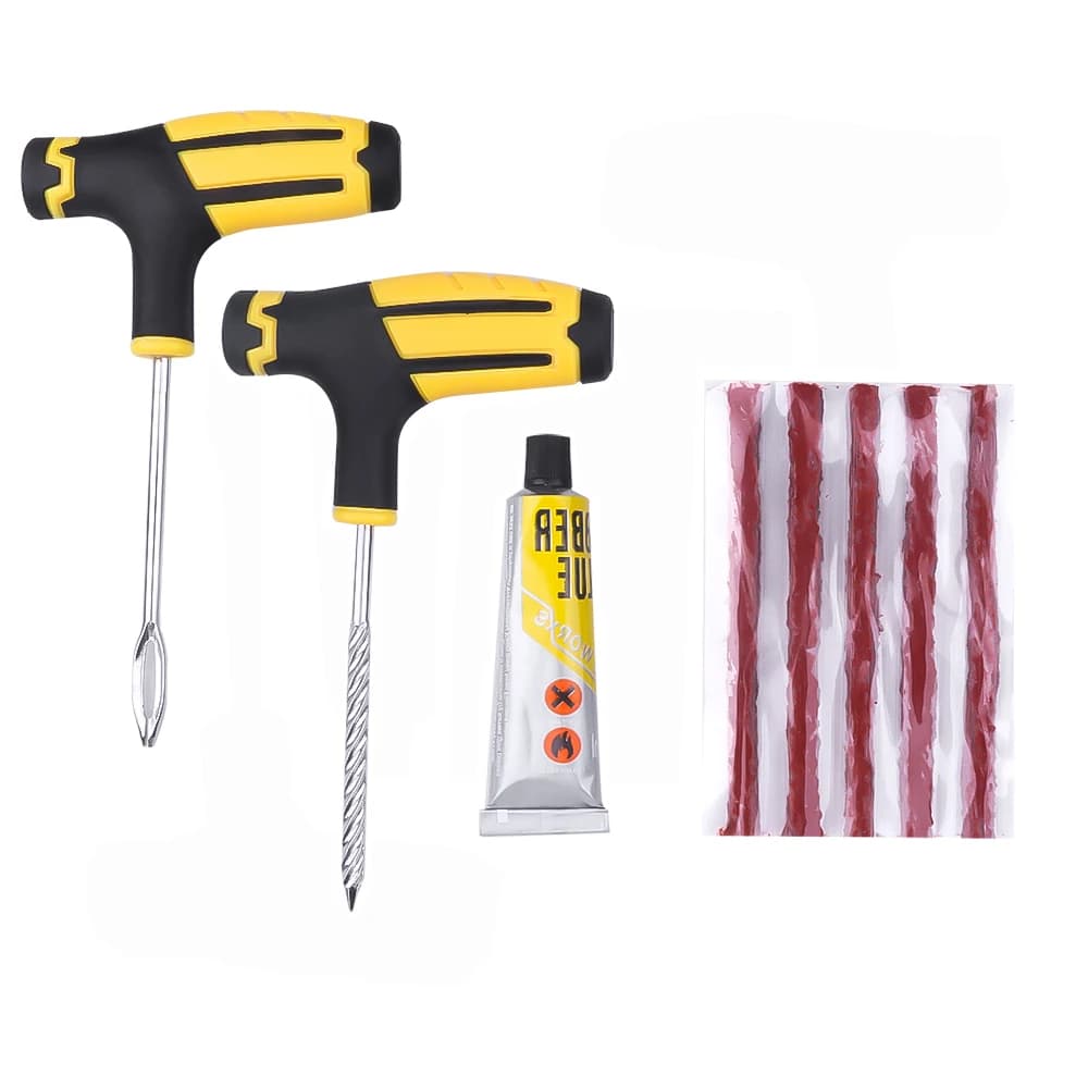 dropshipping Strumento di riparazione pneumatici per auto Kit di riparazione pneumatici Set di strumenti per rivetti Spina per puntura Utensili manuali pratici per bici Auto Camion Moto