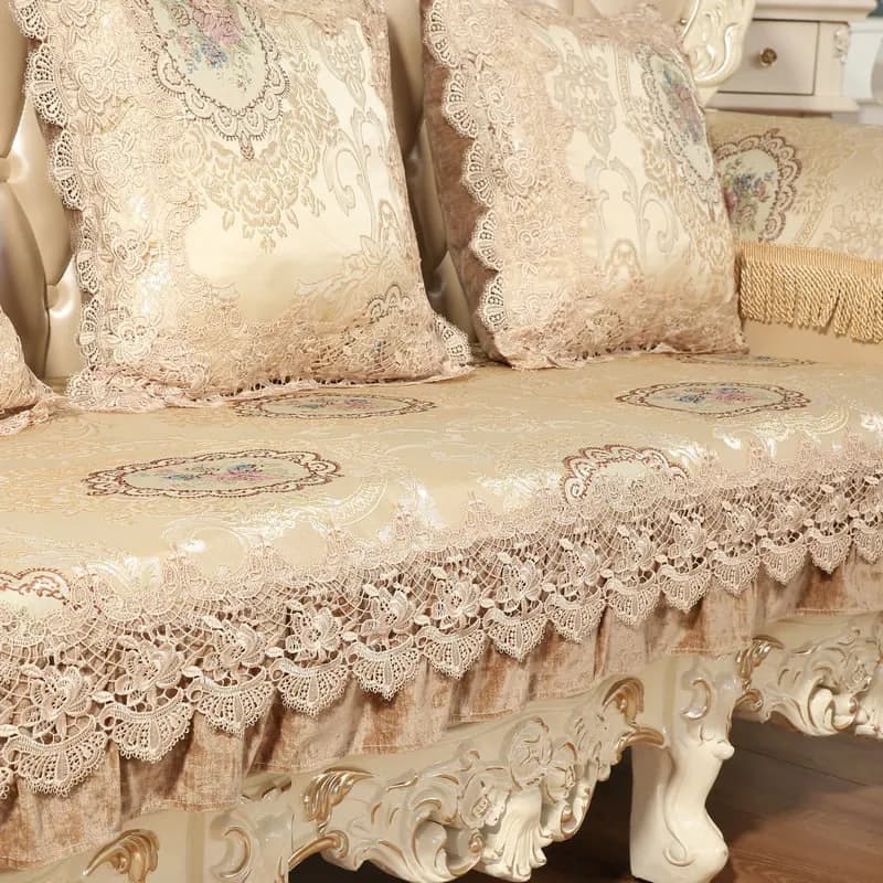 AIWINSURE-European Loveseat Slipcover, Sofa Cover, 2, 3, 4 Seater, Luxury, Couch Furniture Protector, Sofa Cushion, Non-slip