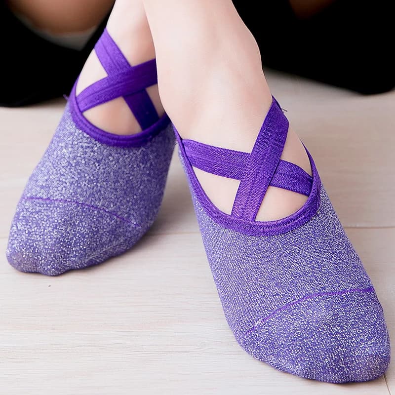 New Sports Socks for Yoga Women's Anti-slip Cotton Women's Socks Pilates Protection for Ballet Heel Profession Dance Socks for Yoga