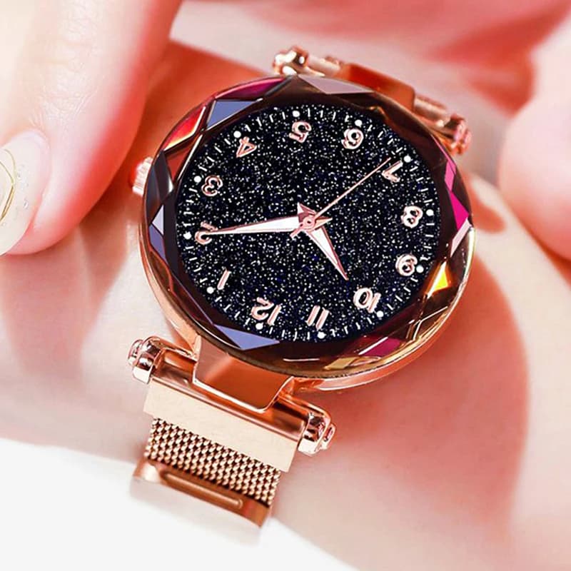 Women's Luxury Watches Women's Watch Magnetic Starry Quartz Wrist Watch Fashion Women's Reloj Mujer Relogio Female