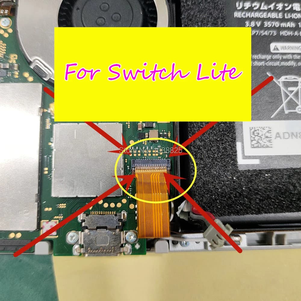 5 pezzi per Nintendo Switch lite pulsante L circuito di alimentazione a nastro cavo flessibile scheda madre presa connettore 29 pin
