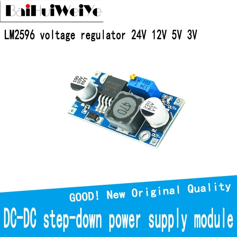 Modulo di alimentazione step-down DC-DC LM2596 Modulo step-down regolabile 3A Regolatore di tensione LM2596S 24V 12V 5V 3V per Arduino