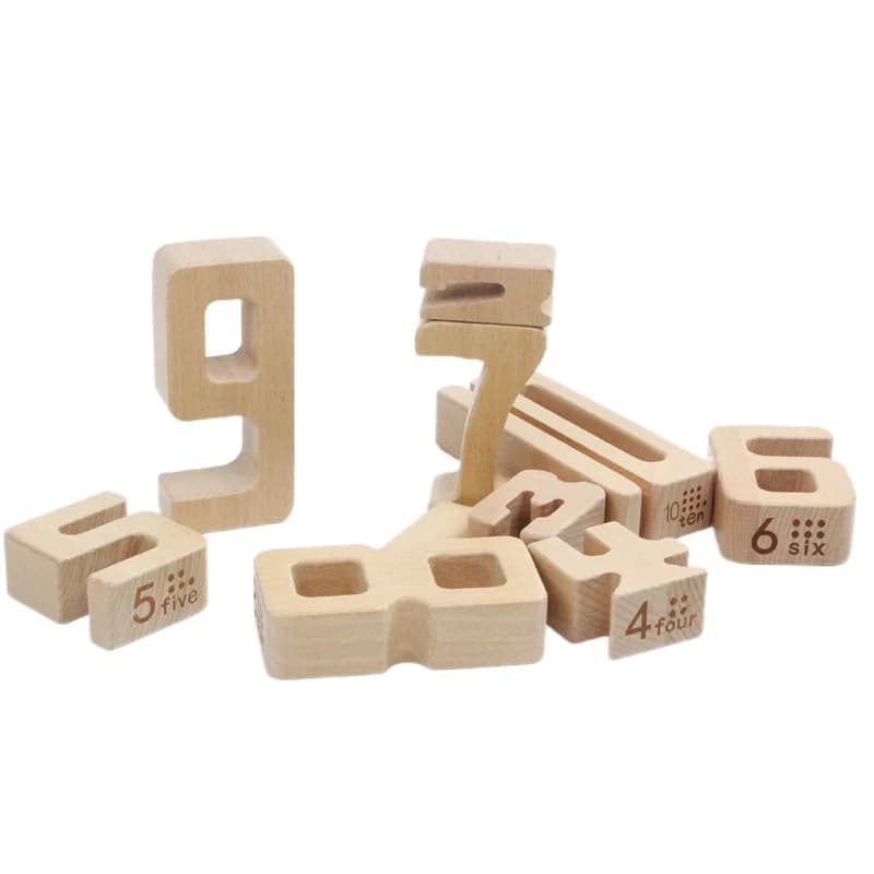 Faggio particelle di grandi dimensioni blocchi digitali scuola materna matematica illuminazione insegnamento precoce Puzzle aiuti giocattoli per bambini