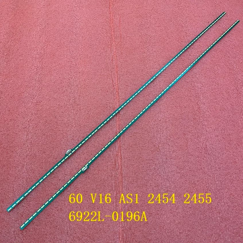 2 pz/set striscia di retroilluminazione a led per TV 60UH8509 60UH8507 60UH850V 6922L-0196A 60UH8500 60UH850T 6916L-2455A 2454A LC600EQF DJ F1