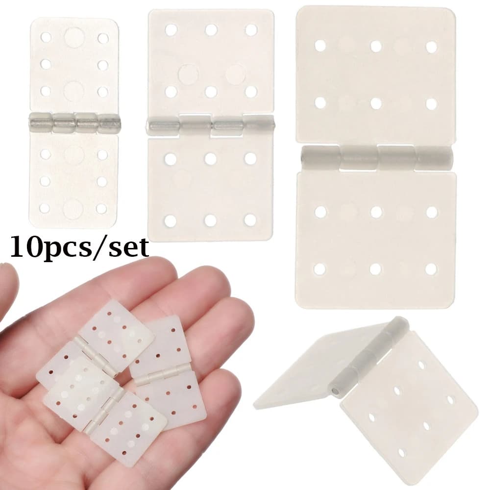 10 pezzi in nylon e cerniera fissata con perni divisi rimovibili parti di aeroplani RC modello aeromodellismo accessori drone RC fai da te bianco 3 dimensioni