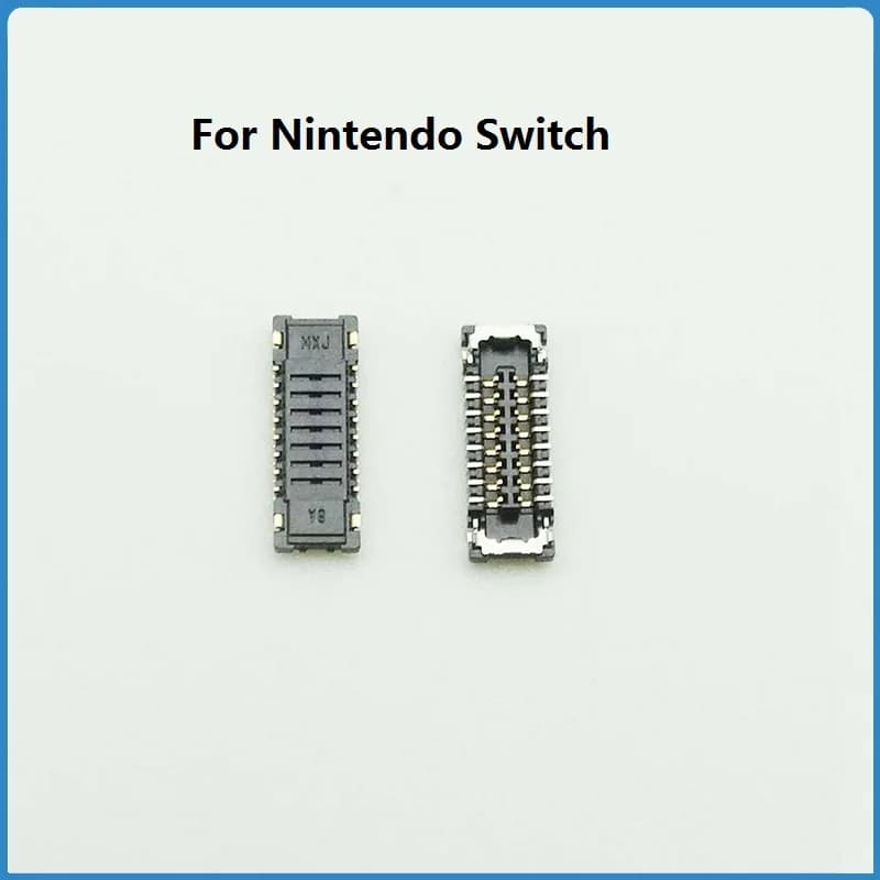 2 pezzi per NS Nintendo Switch memoria lettore di schede Micro SD/TF connettore FPC contatto sulla scheda madre 16 pin passo 0,4 mm nuova riparazione