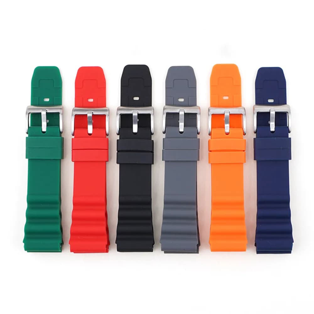 20mm 22mm cinturino per orologio subacqueo in Silicone da uomo Sport cinturino da polso impermeabile cinturino accessori per cinturino per Seiko SKX007 SRP777J1