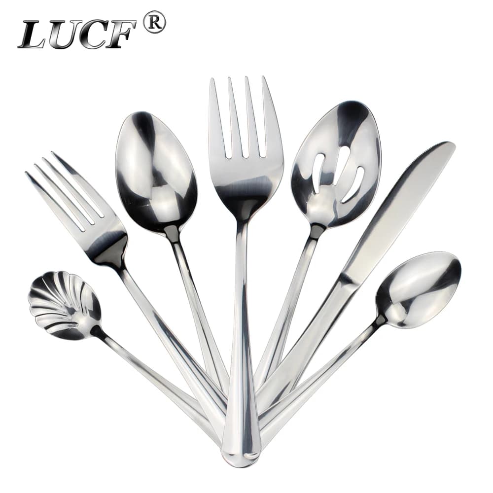 Popular useful utensils western stainless steel cutlery 10 pieces option Untensil cheap cutlery cutlery for kitchen