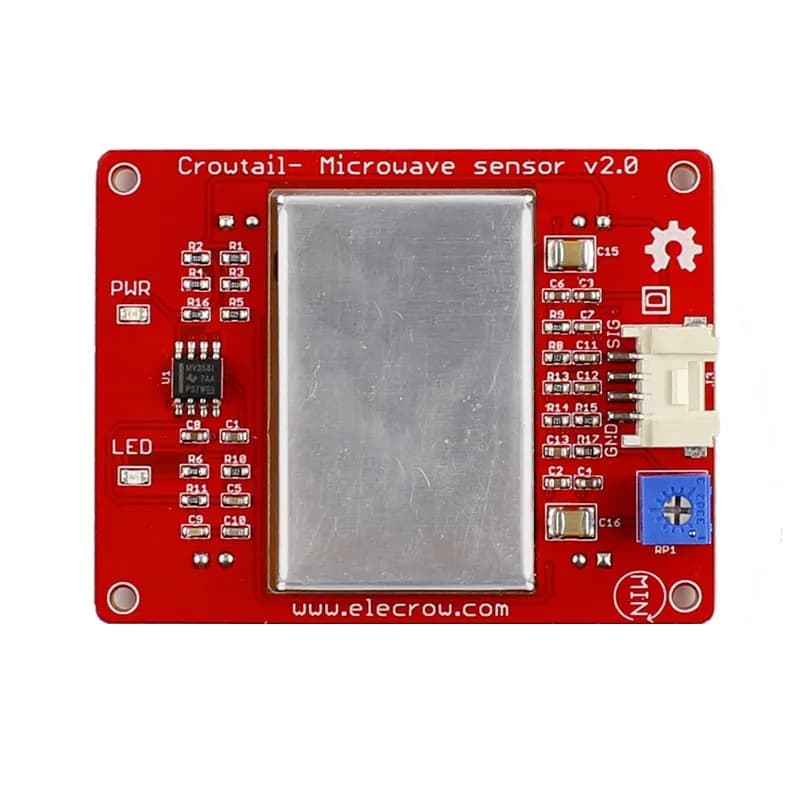 Elecrow Crowtail Microwave Sensor V2.0 Module Electronics DIY Microwave Detector Automatic Door Control Switches for Arduino