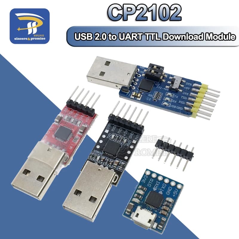 5pin CP2102 USB 2.0 to TTL 485 232 module UART 6pin STC serial converter replace module FT232 power supply 3.3V/5V for Arduino
