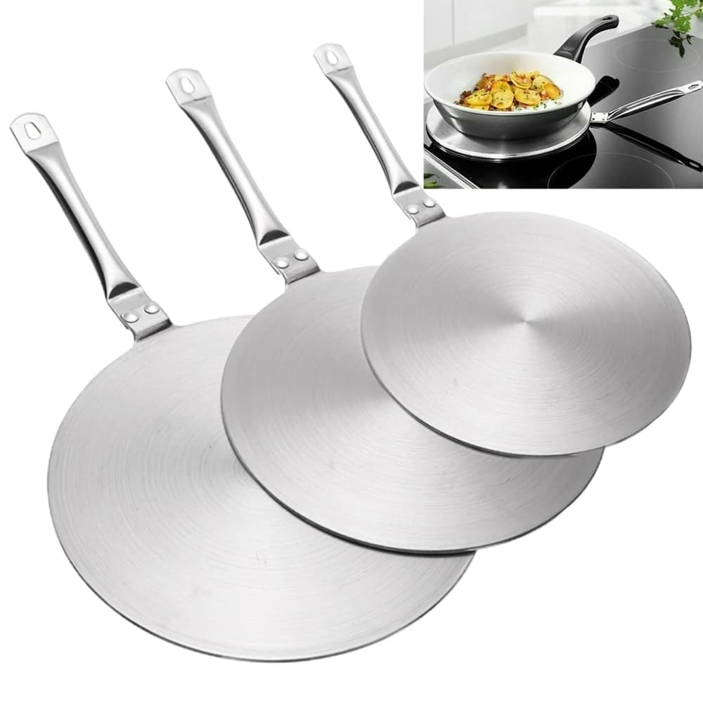 Piastra diffusore di calore da cucina Convertitore piano cottura a induzione Diffusore di calore Piastra adattatore disco Pentola Pentola Strumento Convertitore piano cottura