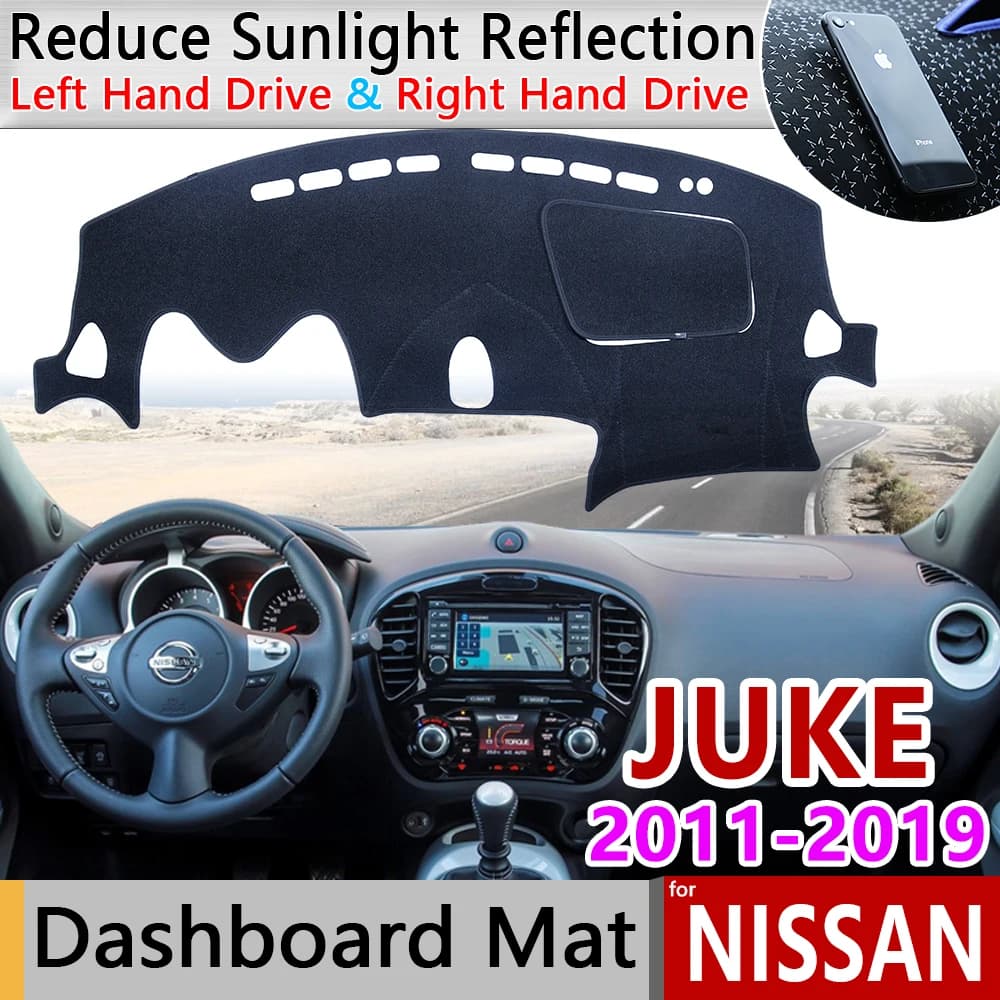 For Nissan JUKE F15 2011 ~ 2019 anti-slip mat Dashboard Cover Pad sunshade Dashmat accessories 2012 2013 2015 2016 2017 2018