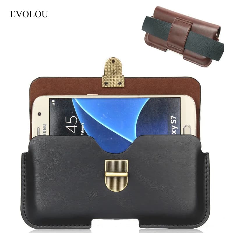 Retro Fondina in vita Clip da cintura Cover per Samsung S21 Ultra S20 A72 A52 A32 Custodia in pelle Custodia Flip Bag per Samsung A22 M32 F52
