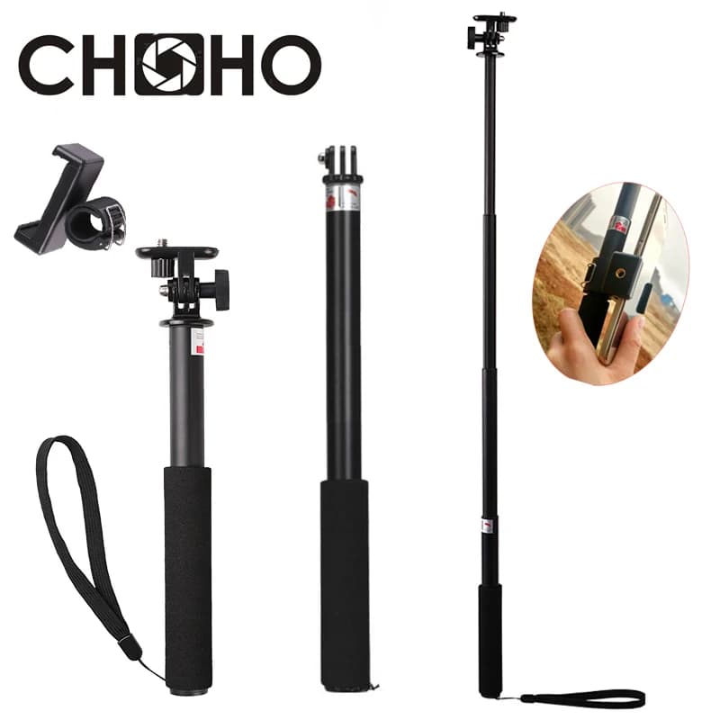 Adattatore per supporto per telefono monopiede con asta estensibile portatile per selfie stick per GoPro HERO 13 12 Accessori DJI OSMO Action Camera