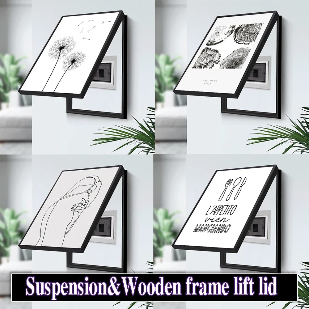 Quadro su tela Decor murale Lamina dipinti moderni decorazioni per scatole elettriche per la casa soggiorno immagini per pareti con cornice