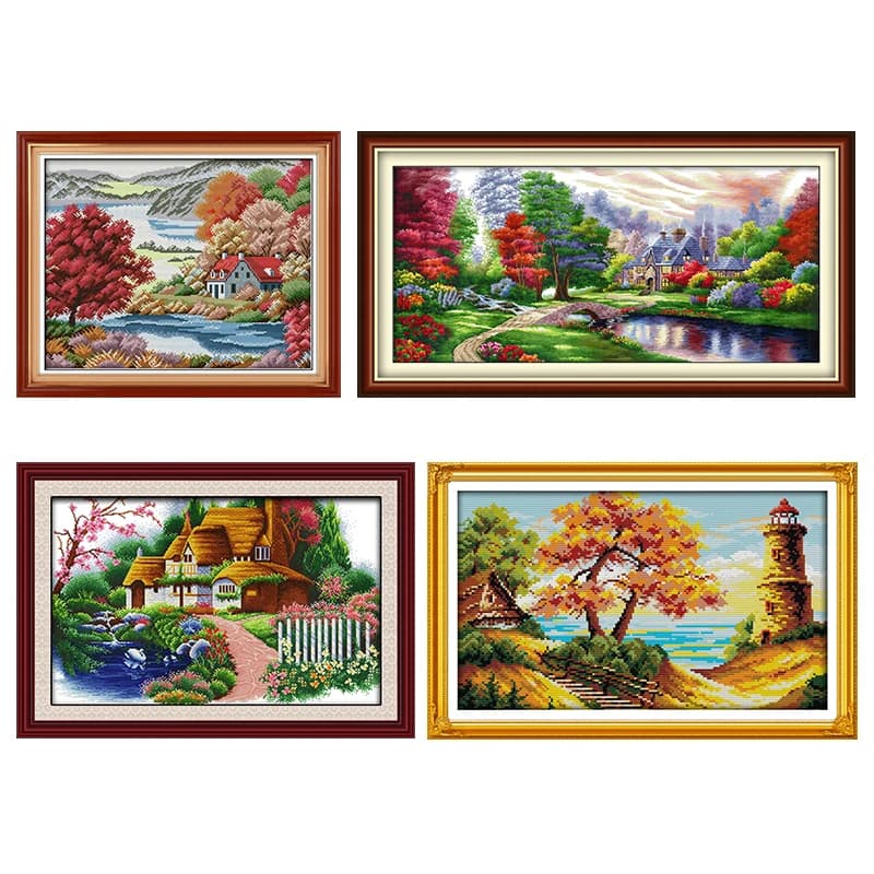 Cross Stitch Kits Embroidery Needlework The Ambilight Patterns Stamped 11CT 14CT Printed Thread Canvas Counted Fabric Decor Sets
