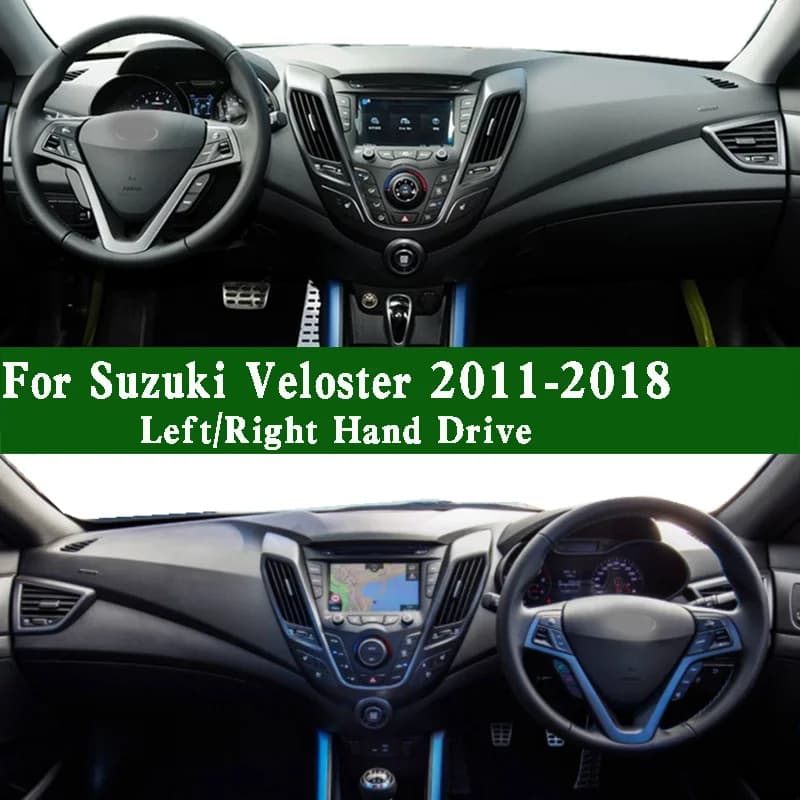 Per Hyundai Veloster SR FS 2011-18 Dash Zerbino Cruscotto Copertura Pannello Strumenti Protezione Solare Isolamento Protettivo Anti-Sporco Pad