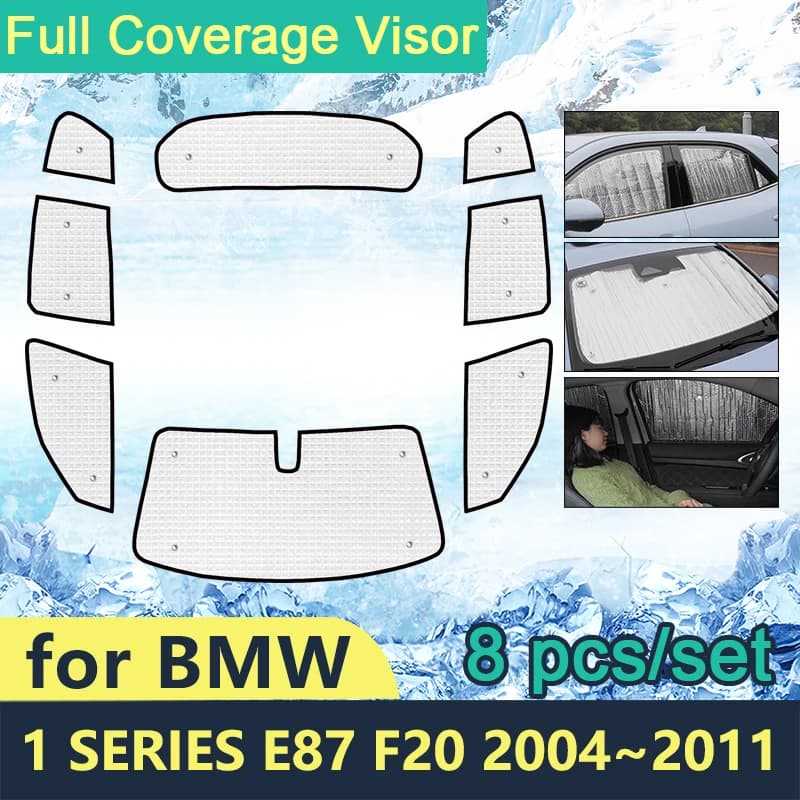Parasole a copertura totale per BMW serie 1 E87 F20 116i 116d 118i 118d 120i 120d 123d 130i 2004 ~ 2011 parabrezza 2010 2009 2008 2007