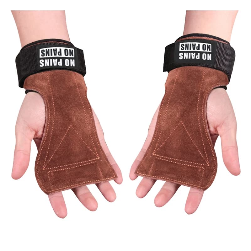 Guanti per sollevamento pesi Cinghie resistenti Ganci per sollevamento pesi Impugnature per stacchi Crossfit con supporto imbottito per fascia da polso