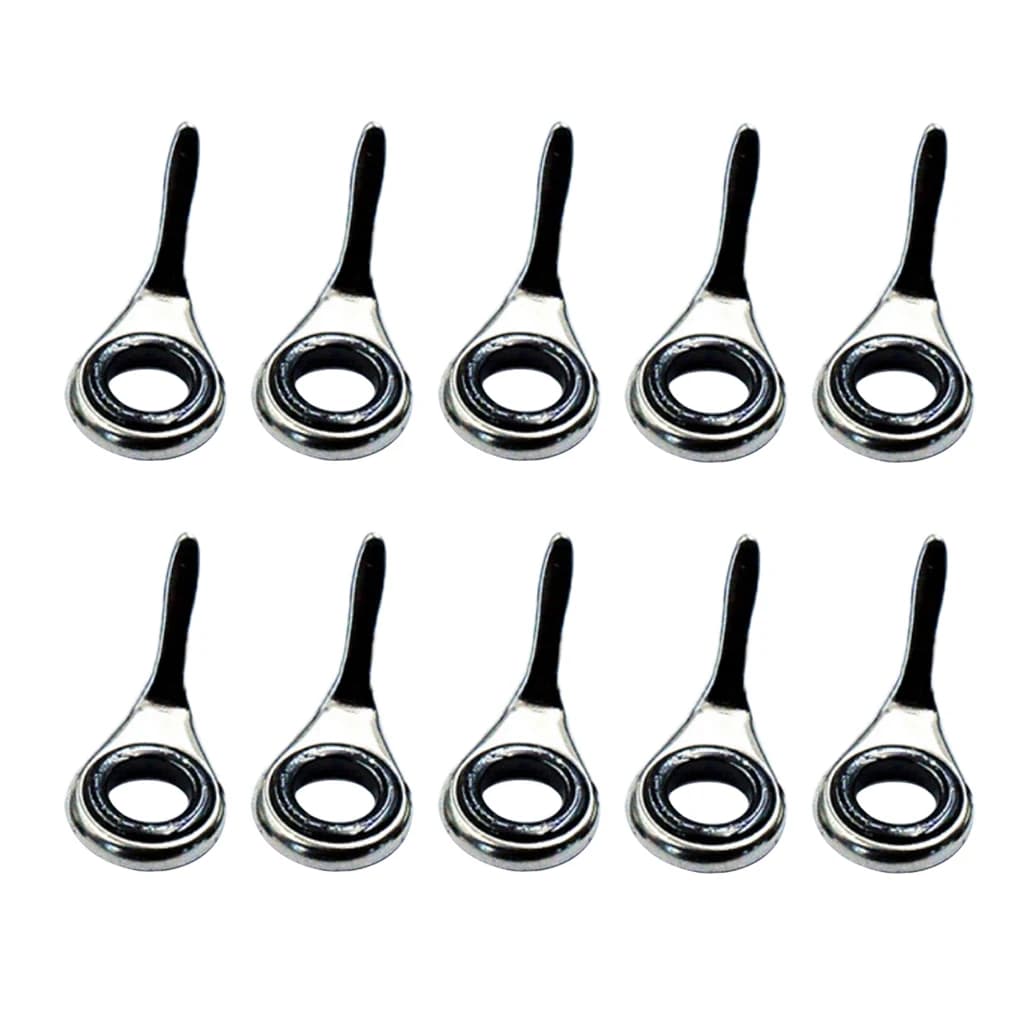 10 Pz Fishing rod Guide Rings Fishing line Guide Eyes Set 2/3/3.8/5.1/6.8mm Fishing accessories 4 # 5 # 6 # 8 # 10 #