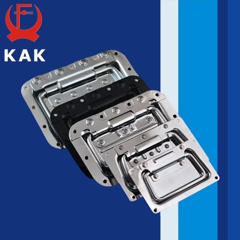 KAK Maniglie per contenitori di volo in acciaio inossidabile Maniglie e maniglie per cassette degli attrezzi Maniglie per contenitori cromati Ferramenta per mobili