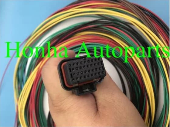 1 pcs filo di cablaggio della luce di trasporto libero Motec/Haltech ECU 34 PIN Femmina Connettore DTA S60 e S80 cablaggio con filo o senza filo