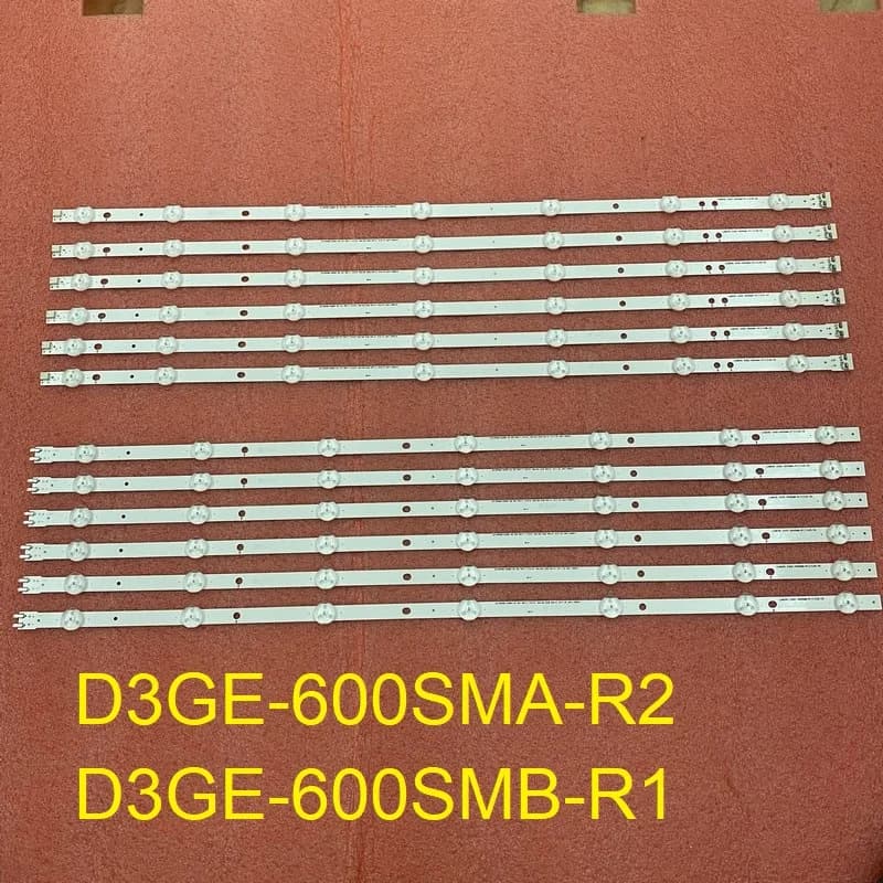 12 pz/set striscia di retroilluminazione a LED per TV UN60J6200AF UN60FH6003AF UN60H6203AF UN60H6203AG UN60FH6003AG BN96-29074A 29075A