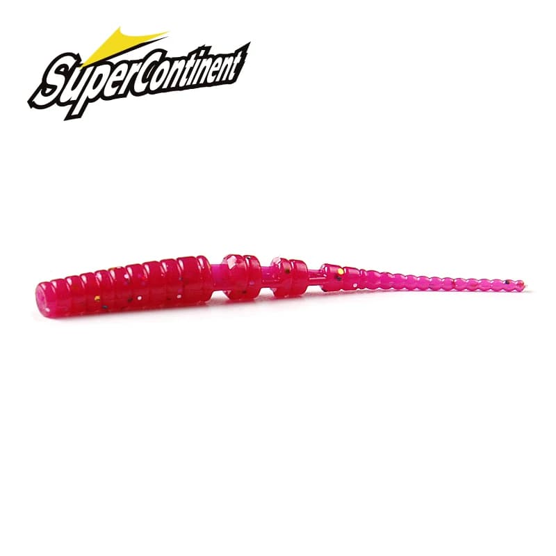 2023 Supercontinent Fishing Soft Worm Lures Ice Fishing Bait Soft Polaris Sinking Lure Pesca Cheap Fishing Tackle
