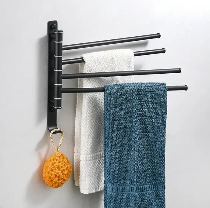 Portasciugamani in acciaio inossidabile Portasciugamani da parete Organizzatore da bagno Portasciugamani Mensola Gancio da bagno Supporto da cucina